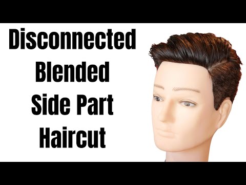 Disconnected Blended Side Part Undercut Haircut - TheSalonGuy