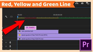 Difference Between Red Yellow and Green Line in Timeline | Adobe Premiere Pro CC Tutorial