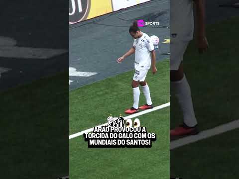 ARÃO METEU A CARTEIRADA AHAHAHA! O VOLANTE SAIU DE CAMPO PROVOCANDO A TORCIDA DO GALO #shorts