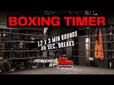12 Round Boxing Timer (30 Sec. Breaks) | SAVE THIS!
