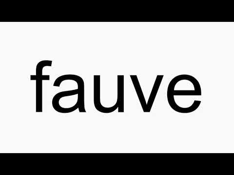 How to pronounce fauve