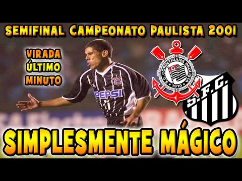 Corinthians x Santos Semifinal Paulista 2001 Classificação aos 47 do 2ºTempo 13/05/2001