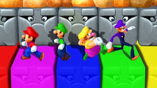 Mario Party 10 Freeplay Minigames - Mario Vs Luigi Vs Wario Vs Waluigi (Master CPU)