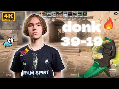 😱ADR180! donk (39-19) SoloQ NA +Full  VOICE COMMS (Dust2) | FACEIT NA 3200 Elo | June 16, 2025