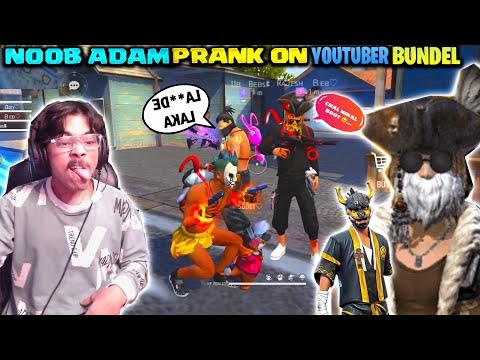 NOOB ADAM PRANK ON angry YOUTUBER BUNDLE PLAYER ON CS RANKED GONE WRONG😱
