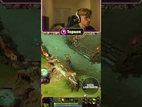 "Hello, this is Whitemon!" Topson trolling enemy Pudge in Dota 2 #dota2 #gaming #outplay