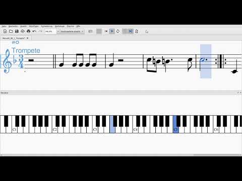 Menuett BK 1 Trompete