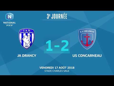 J3 : JA Drancy – US Concarneau (1-2), le résumé I National FFF 2018-2019