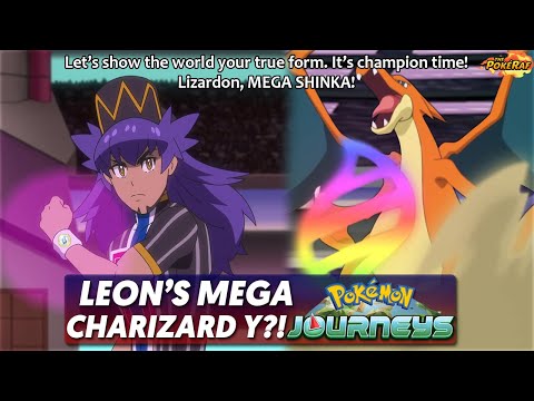 Leon's SECRET MEGA CHARIZARD Y TEASED vs DIANTHA in MASTERS 8 TOURNAMENT?! - Pokémon Journeys