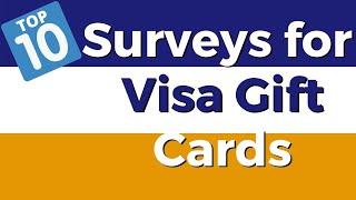 10 Survey & GPT Sites That Offer Visa Gift Cards as Rewards💳