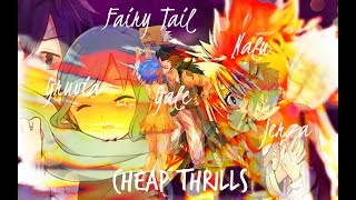 Fairy Tail(AMV)-Nalu,Jerza,Gruvia,Gale|Cheap Thrills|(Christmas)