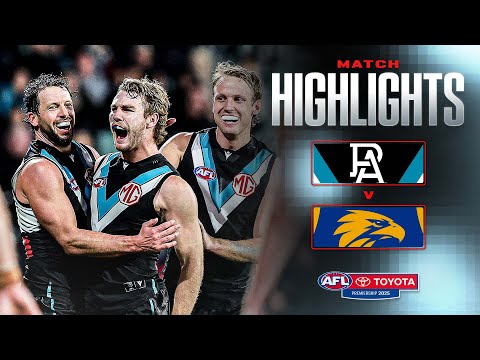 Port Adelaide v West Coast Eagles Highlights | Round 18, 2025 | AFL