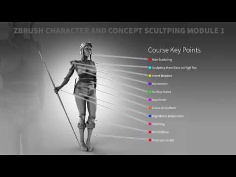 ZBrush Free Course Curve on Surface Brushes - Part of my ZBrush Character creation course