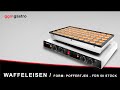 Commercial Poffertjes Mini Pancake Maker Single – 50-hole Ø42mm – 1.7kW – Dual-zone – Fixed Plate