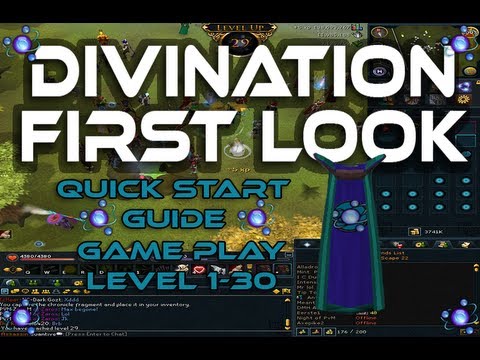 Runescape [RS3] Divination Quick Start Guide + First Look | Gameplay Level's 1-30 + TIPS!
