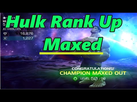 Hulk 4 Star Max Rank Up
