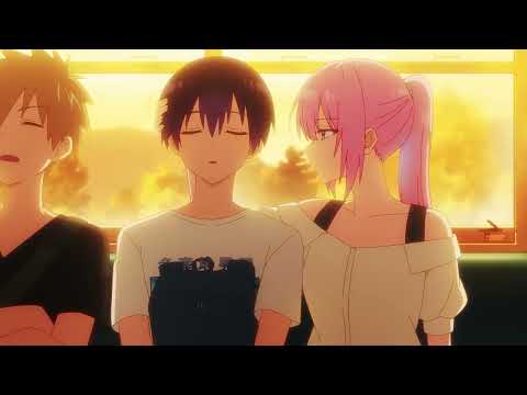 Shikimori Hug Izumi in The Train