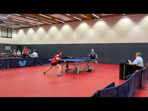 Qian Wan - Chiara Steenbuck | 1. Satz | 3. Bundesliga 22/23 Tischtennis