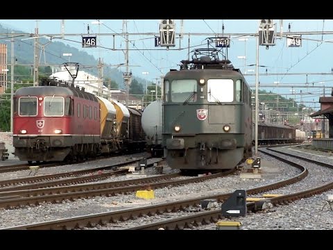 ► Bahnverkehr [18.06.12] auf der Lötschbergachse (Train spotting in Switzerland)