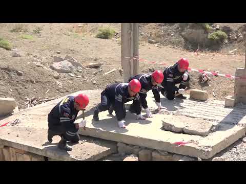 FHN-in Beynəlxalq Axtarış-xilasetmə Dəstəsi növbəti taktiki-xüsusi təlim keçirib
