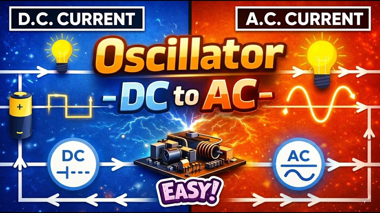 Oscillator Explained: How DC Converts to AC | Electronics Basics