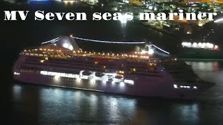 cruise ship MV Seven seas mariner arriving to Miami