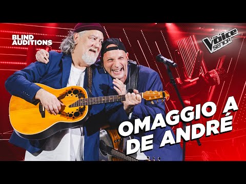 Alessandro plays "Il disertore" by Fossati and duets with Clementino|The Voice Senior BlindAuditions