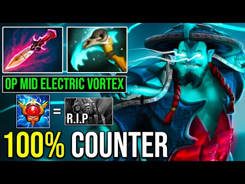 100% Counter Brood & Lina with The Most OP Mid Storm Spirit Witch Blade + Hex Anti Escape Dota 2