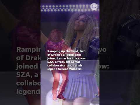 Kendrick Lamar performs with SZA, Serena Williams in star studded halftime show