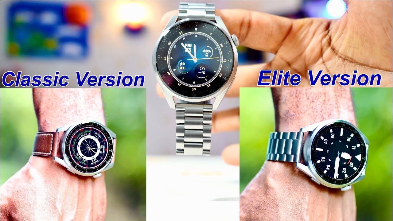 Huawei Watch 3 Pro: Official Titanium Band. From CLASSIC version - ELITE version.