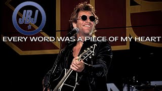 Jon Bon Jovi - Every Word Was A Piece Of My Heart (Acoustic Radio)