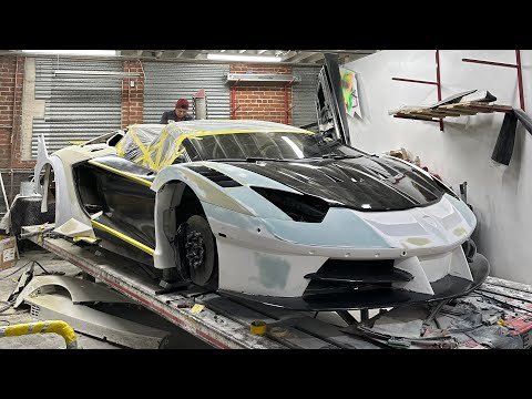 Aventador LP700-4 GUTTED - Looks like a GO-KART! Big Widebody Update! Matte Black SF90 Makeover!