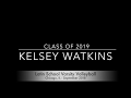 Kelsey Watkins (2019 MB #14) HS Varsity VB - Sep '18