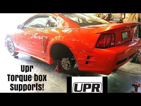 Cammed mustang gets UPR torque box install UPPER, battle boxes mustang.