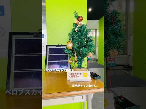 生命医工学科 桐蔭横浜大学オープンキャンパス 医用工学部はペロブスカイト太陽電池で発光しているクリスマスツリーがお出迎え #医用工学部 #生命医用工学科 #臨床工学科 #ペロブスカイト太陽電池 #オープンキャンパス