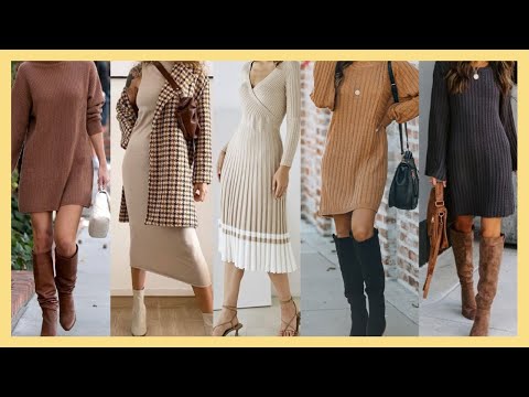 Moda mujer otoño invierno 2024/2025 VESTIDOS de PUNTO una TENDENCIA de MODA para este OTOÑO INVIERNO