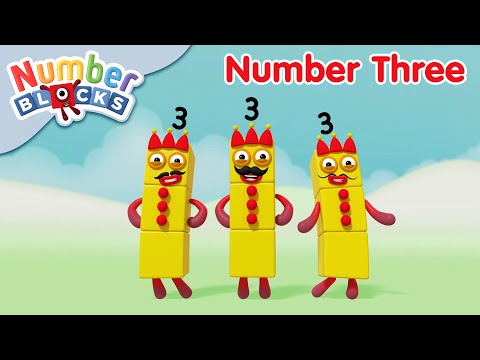 @Numberblocks – All About Number Three! | Learn to Count - Kingdom Kids Zone, Little Learners - Numberblocks