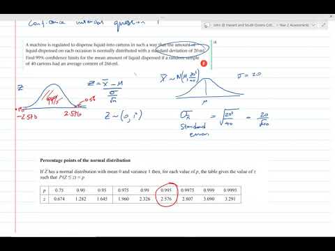 Confidence Interval Exam question 1