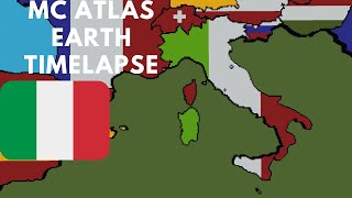 Filling In Italy In @MCAtlas Big Scale Earth Timelapse