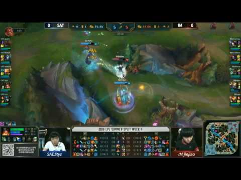 LoL Highlights SAT vs IM Game 1   LPL Summer 2016 18 06 2016   Saint Gaming vs I May