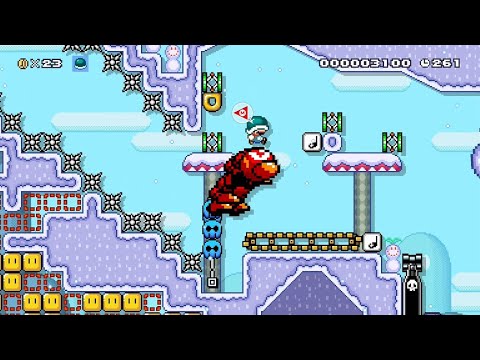 Super Mario Maker 2 - Auto Wiggler World - 全自動ハナチャンランド by The Hope - No Commentary