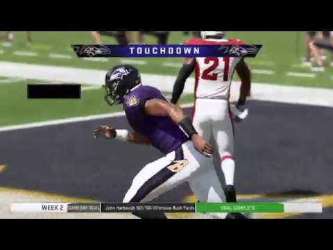 Lamar Jackson Madden 20 Career Mode Ep 1 - 2 RUSHING TOUCHDOWNS