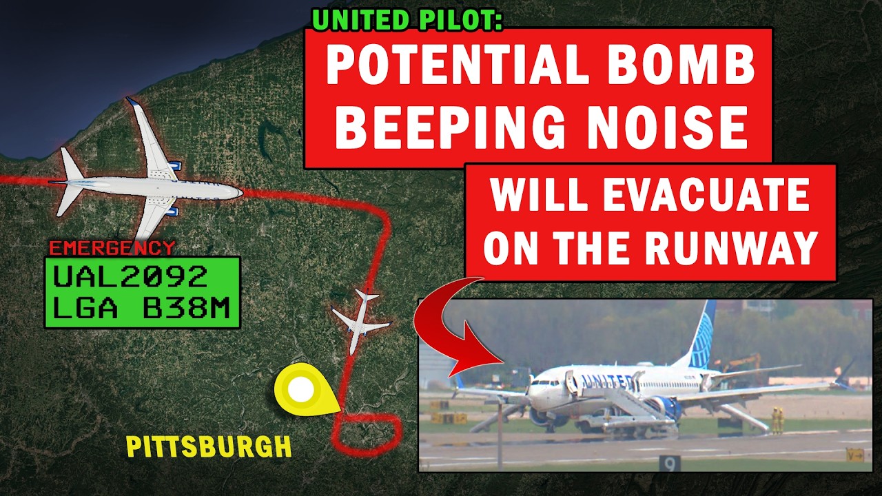 Potential Bomb Threat on United Plane | Diverts + Evacuation on Runway
