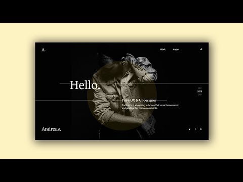 Web Design Speed Art #13 - Portfolio Website [Adobe XD]