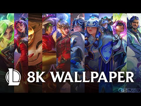 Zeri, Firecracker, Porcelain, Crystal Rose, Elderwood 2022 8K Wallpaper Download - League of Legends