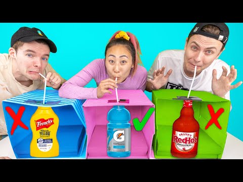 DON'T CHOOSE THE WRONG MYSTERY DRINK CHALLENGE!!