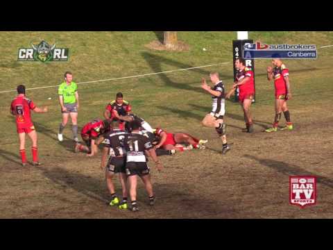 2017 Canberra RL Round 17 1st Grade Highlights - Yass Magpies Vs Gungahlin Bulls