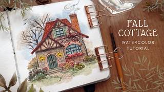Mysterious Fall Cottage: Watercolor Tutorial