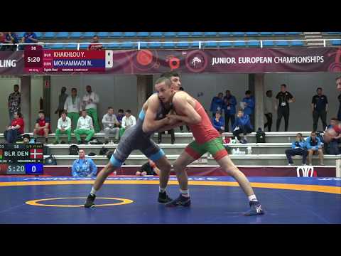 1/8 GR - 55 kg: Y. KHAKHLOU (BLR) v. N. MOHAMMADI (DEN)