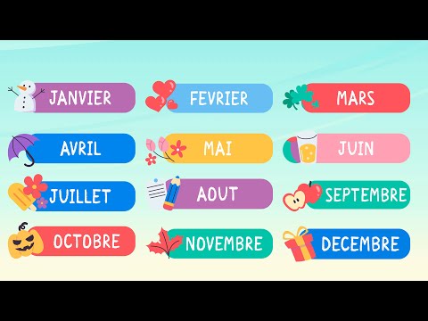 Les douze mois de l'année : chanson